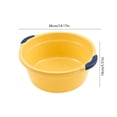 thumbnail image 3 of Laundry Basin,Thickened Large Capacity Deep Basin with Dual Comfort Grip Handles for Kitchen Sink Laundry 5.51x14.17 Inch,Yellow, 3 of 6