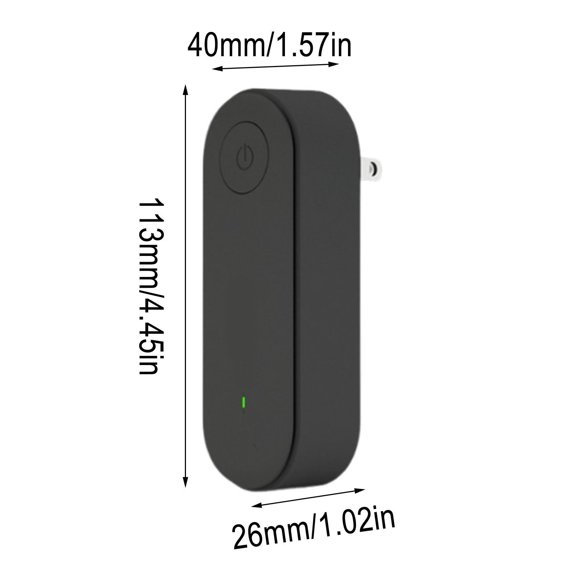Plug In Air Purifier for Bedrooms with HEPA Filter Captures 99.97% of Particles 0.3 Microns and Smell Pollutants