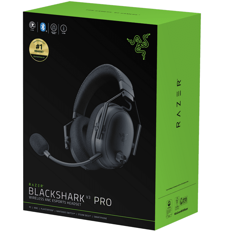 新品未開封 Razer BlackShark V3 Pro ブラック Razer BlackShark V3 Pro ANC Wireless Over the Ear Gaming Headset