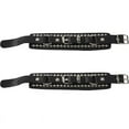 thumbnail image 1 of 2X Mode Punk Rivet Stud Mode Bracelet Ceinture en Cuir Unisexe (Noir), 1 of 8