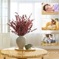 thumbnail image 3 of NOGIS Real Eucalyptus Stems Greenery Decor 16" Dried Willow Eucalyptus Plant Preserved Greenery Stems for Home Vase Filler Wedding Flowers Arrangement Decorations (Red), 3 of 7