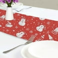 thumbnail image 4 of Yayeee Table Runner 90 inches Long Home Kitchen Dinning Party Decoration, Red Snowman, 4 of 7