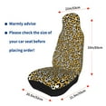 thumbnail image 4 of Xecao Leopard Print Car Seat Cover in That Fits Most Cars, Vans, SUVs, and Trucks., 4 of 7