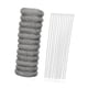 thumbnail image 4 of Trampa de pelusa para lavadora, trampa de acero inoxidable, malla para lavandería, filtro de manguera, trampa para lavadora 12 piezas, 4 of 9