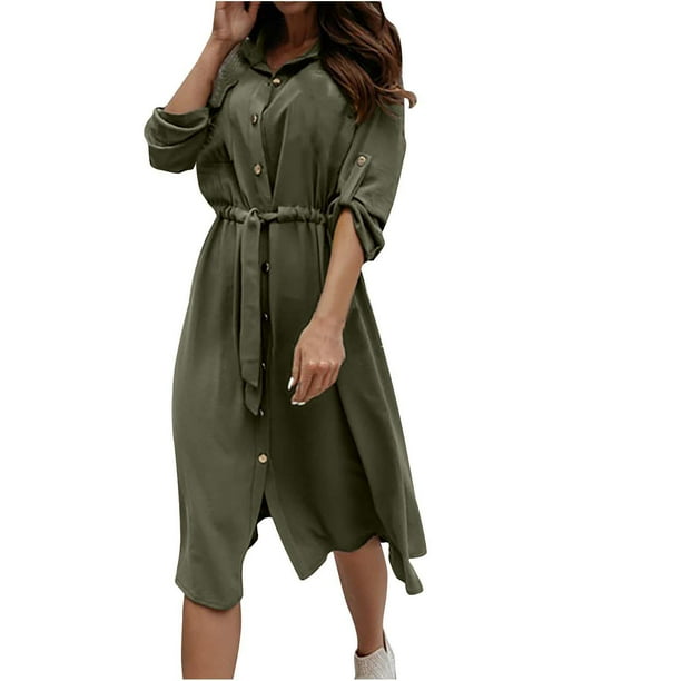 Button down hotsell loose dress