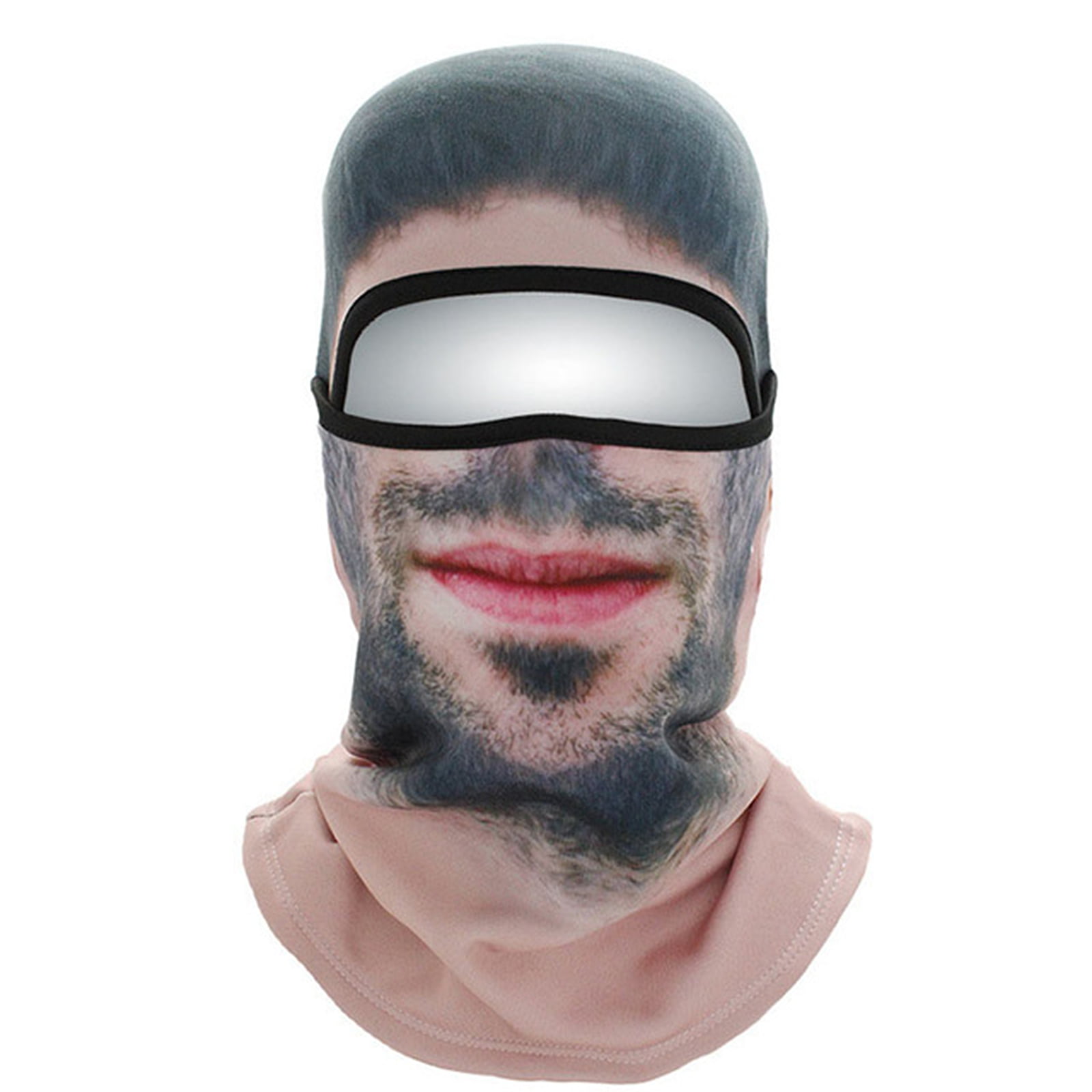 3D Human face Balaclava Cosplay Face Mask Winter Ski Halloween Motorcycle 