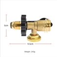 thumbnail image 4 of 2X Conector de Adaptador de Propano con Adaptador de Manómetro Luminoso Convertidor de Tanque de Gas SL-YK01-1, 4 of 5