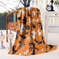 thumbnail image 2 of Classic Halloween Pattern Blanket,Comfortable Soft Flannel Throw Blanket,All Season,Warm Lightweight Blankets for Sofa Bed Couch Living Room Chair,60"x80", 2 of 4