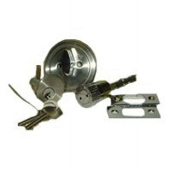 US Hardware D-113B Entrance Deadbolt 1-3/8 to 1-5/8 in Thick Door Stainless Steel