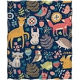 thumbnail image 2 of Woodland Animal Gifts for Girls Boys Teens, Forest Animal Throw Blanket for Adult Kids, Christmas Birthday Valentine''s Day Woodland Decor Animation Gifts for Age 2 3 4 5 6 7 8 9 10 Year Old, 2 of 6