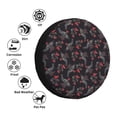 thumbnail image 4 of Susaid Black Roosters Print Tire Covers,Waterproof Anti-UV Snow Sun Rain Tire Covers for RV,Truck, SUV, Trailer, Camper-16 inch, 4 of 6
