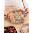 thumbnail image 3 of (Trompeta Cuadrada) Caja De Almacenamiento Sellada De Alimentos De Acero Inoxidable Con Tapa, 3 of 10