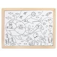 thumbnail image 3 of Hape: Ocean Rescue Puzzle - 48pc, Double-Sided Coloring Puzzle, 1 Side Pre-Colored Picture - 1 Side Outline Scenic Image To Color In, Kids Ages 4+, 3 of 7