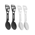 thumbnail image 1 of 4 Piezas 10 en 1 Camping Cuchara-Tenedor Multifuncional Cuchara-Tenedor Cuchara Abrelatas Llave Dentada para Senderismo al Aire Libre Mochilero, 1 of 1