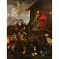 thumbnail image 3 of Giovanni Benedetto Castiglione 15x18 Black Modern Framed Museum Art Print Titled - The Animals Entering Noah's Ark, 3 of 5
