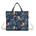 thumbnail image 7 of FORMRS Womens Corduroy Tote Bag Crossbody Shoulder Purse Handbag with Detachable Strap, Blue Cartoon Owl Pattern, 7 of 7