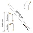 thumbnail image 2 of Pressure Washer Extension Wand Set - Upgrade Power Washer Lance with Spray Nozzle Tips,Curved Rod, 1/4 Inch Quick Connect, Replacement for Anti-Leaked Ring 4000 PSI,Silver & black, 2 of 7