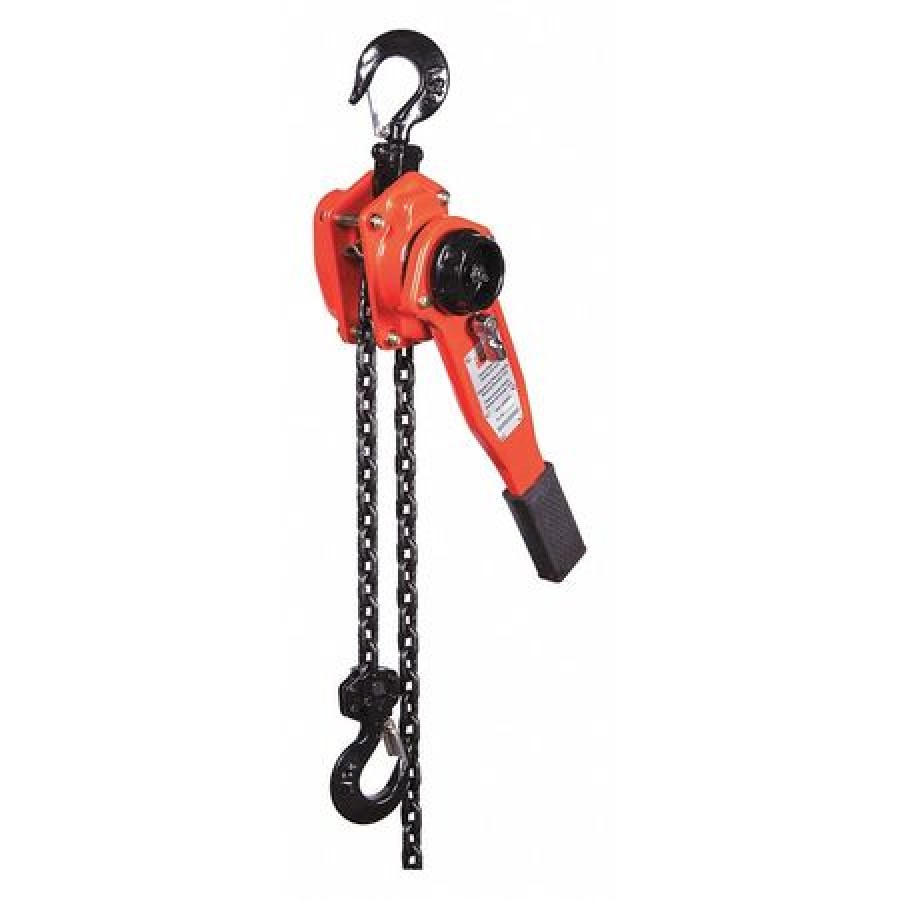 DAYTON 48ME55 Lever Chain Hoist, 1,500 lb Load Capacity, 15 ft Hoist