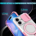 thumbnail image 6 of Moreoy Magnetic Kickstand Case for iPhone 17 with Sliding Lens Cover, [MagSafe Compatible ]Shockproof Non-Slip Bumper Protective Phone Case Cover with Metal Ring Holder Stand,B, 6 of 10
