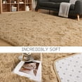thumbnail image 4 of Noahas Soft Fluffy Area Rug for Living Room Bedroom Shaggy Accent Carpets for Kids Girls Rooms,8'x10',Light Tan, 4 of 7
