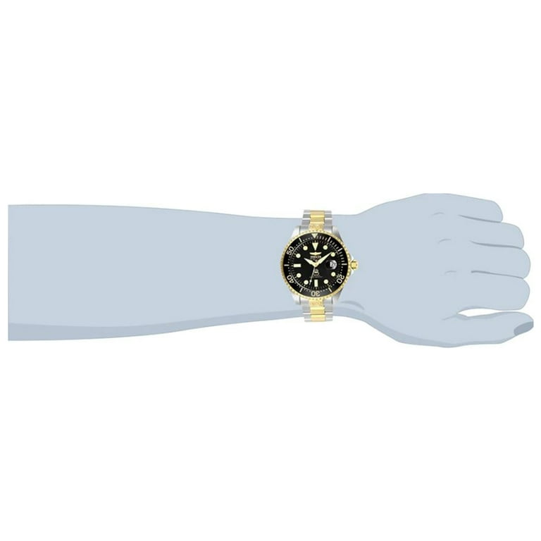 Invicta Grand Diver Automatic Black Dial Two-tone Men's Watch