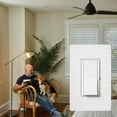 thumbnail image 4 of Lutron DVWFSQ-FH-WH Diva 1.5 Ampere 120 Volt Single Pole/3-Way Quiet 3 Speed Fan Control -, 4 of 5