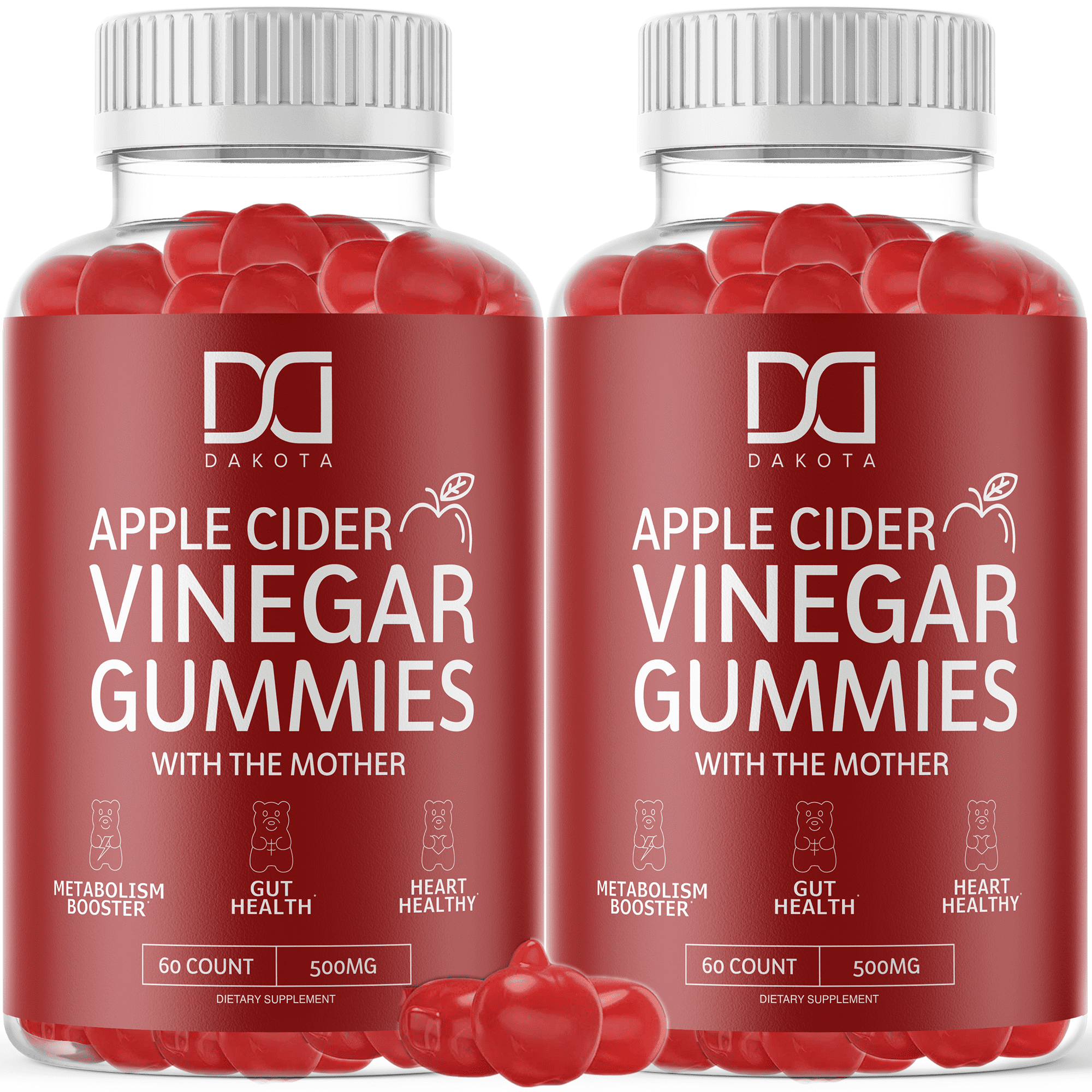 virtueel Gesprekelijk Meter Dakota Organic Apple Cider Vinegar Gummies ACV Supplement for Weight Loss  with Beet Root, Vitamin B12, Folate, VIT B6, Folic Acid (2 Pack) -  Walmart.com