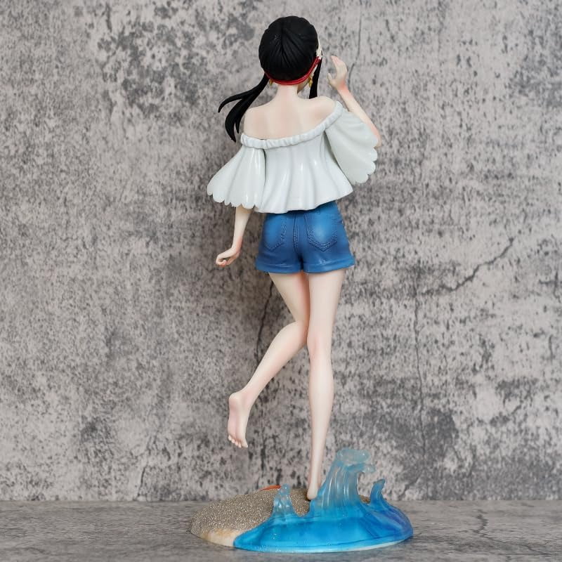 Yor Figure Beach Summer Clothes Yor Forger Action Figures 30cm/11.8inch PVC Characters Collectible Handicrafts for Anime Fans Gifts