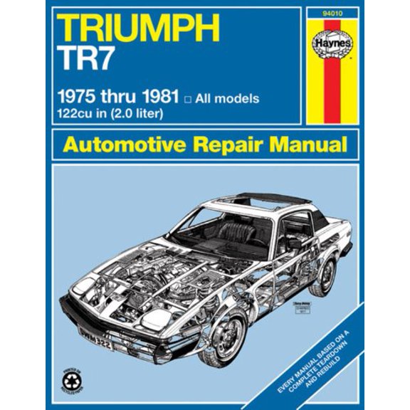 Pre-Owned Haynes Triumph Tr7 Covers 1975 76 77 78 79 80 81 USEDLN