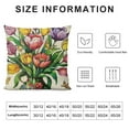 thumbnail image 5 of COMIO  Hello Spring Tulip Flower Bike Decorative Throw Pillow Covers Bloom Grow Love Spring Pink Porch Outdoor Home Decor, Bicycle Floral Butterfly Seasonal Couch Cushion Case, 5 of 5