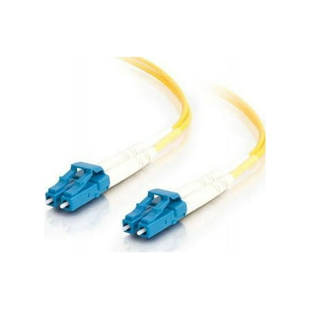 UPC: 0757120291916 | C2G 29191 OS2 Fiber Optic Cable – LC-LC 9/125 Duplex Single-Mode PVC Fiber Cable  Yellow (3.3 Feet  1 Meter)