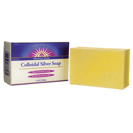 Colloidal Silver Soap Heritage Store 1 Bar 3.5 oz Bar