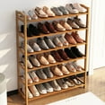 thumbnail image 6 of Nutrianeous Shoe Rack 6-Tier Bamboo Shoe Rack Organizer for Entrance Porch Balcony, 6 of 10