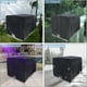 thumbnail image 2 of Cubierta para tanque de agua, cubierta para tanque IBC de 1000 l, cubierta protectora para contenedor de tanque de agua, antipolvo, anti-UV, anti-lluvia, 120x100x116cm (negro), Starlight, 2 of 5