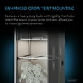 thumbnail image 2 of AC Infinity Heavy-Duty Grow Tent Mounting Bars 2x4', High Airflow CFM Kit Prevents Walls from Sucking In, Trellis and Supplemental Lights Mounting for All 2x4 Indoor Grow Tents, 2 of 6