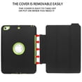 thumbnail image 3 of Mignova For New iPad 9.7 2017/2018 Case Heavy Duty Full Body Rugged Protective Case with Auto Sleep/Wake Up Stand Folio&Three Layer Design for Apple iPad 9.7 inch 2017/2018 (Black+Green), 3 of 9