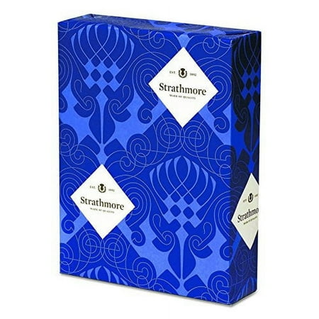 Mohawk 300-069 Strathmore Writing Paper, 25% Cotton, Laid Finish, Ultimate White, 500 Sheets