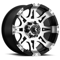 Raceline 982-RAPTOR 17" Cast Aluminum Wheel, RAPTOR MIRROR/BLACK 17X9 6X5.5 0mm Fits select: 2015-2018 CHEVROLET SILVERADO K1500 LT, 2014 CHEVROLET SILVERADO K1500