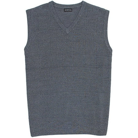 Big Men's Windowpane Vest