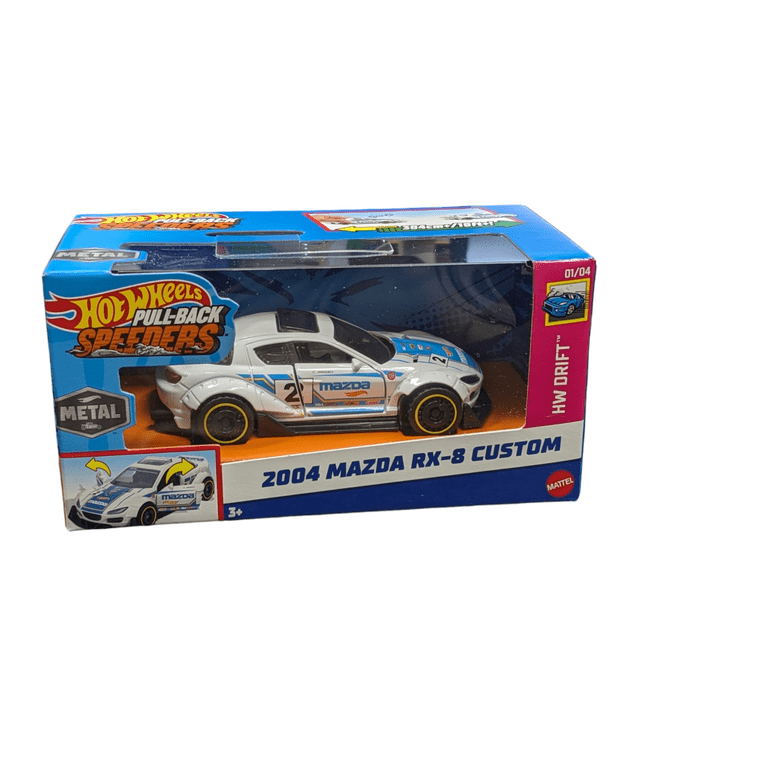 Hot Wheels 2004 Mazda RX-8 Custom Pull-Back Speeders Toy Car