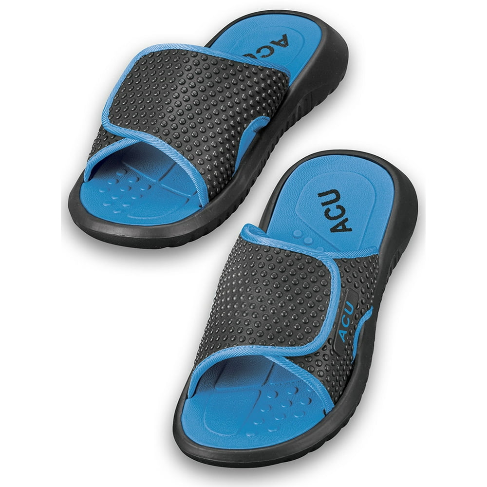 Men's Adjustable EasytoWear Massaging Slides