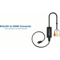 thumbnail image 6 of CAYMULLER RCA to HDMI Converter,  1080P Mini AV Composite to HDMI Adapter, Support PAL/NTSC for PC, Laptop, TV, WII, PS1, PS2, PS3, STB, VHS, VCR, Blue-Ray DVD Players, 6 of 8