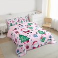 thumbnail image 3 of Homewish Teens Kids Children Christmas Santa Claus 3 Pieces Queen Comforter Set,Happy Xmas Tree Ultra Soft Bedding Sets,Happy New Year Bedding Comforter Set Breathable,Ultra Soft Home Decor, 3 of 8