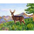 thumbnail image 1 of Betsy Drake DM239 18 x 26 Po Chevreuil dans les Montagnes Tapis de Porte, 1 of 1
