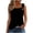 Black, variant on Women's Tank Tops 2025 Summer Loose Fit Casual Square Neck Pleated Trendy Sleeveless Shirts Going out Blouses (L, Wine 1)