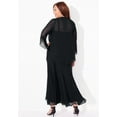 thumbnail image 2 of Catherines Women's Plus Size Masquerade Beaded Dress Set with Jacket (Petite Available), 2 of 6