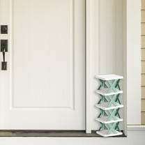 TaTaai 5-Shelf Plastic Storage Shelves, Pantry, Office, Closet and Garage Shelves, Easy to Assemble, Durable Plastic Shelving Unit