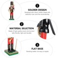 thumbnail image 4 of 1pc Wooden Walnut Soldier Nutcracker Puppet  Soldier Toys Home Decor Ornament, 4 of 6