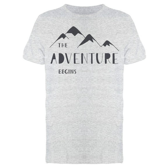 The Adventure Begins Now T-Shirt Men -Image by Shutterstock Men T-Shirt, Male XX-Large