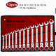 thumbnail image 2 of Kit De Llaves De Matraca Mecánicas 13 Piezas, Rojo/Plata, 2 of 5